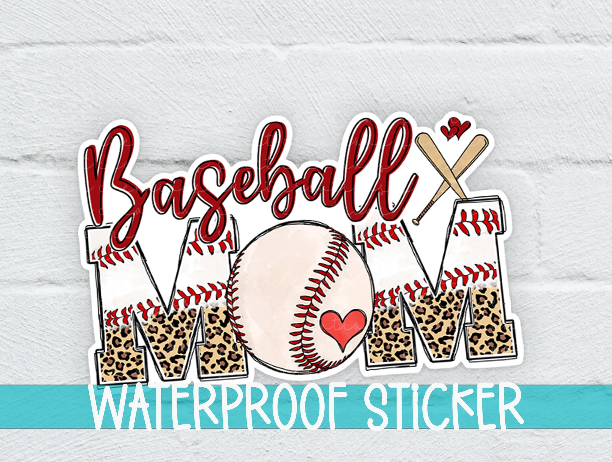 a picture of a baseball mom with a heart