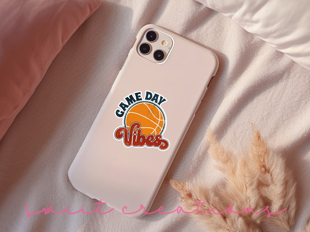 a phone case sitting on top of a bed