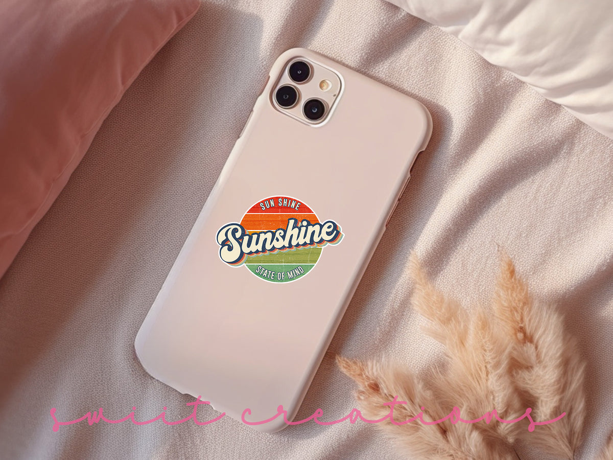 a phone case sitting on top of a bed