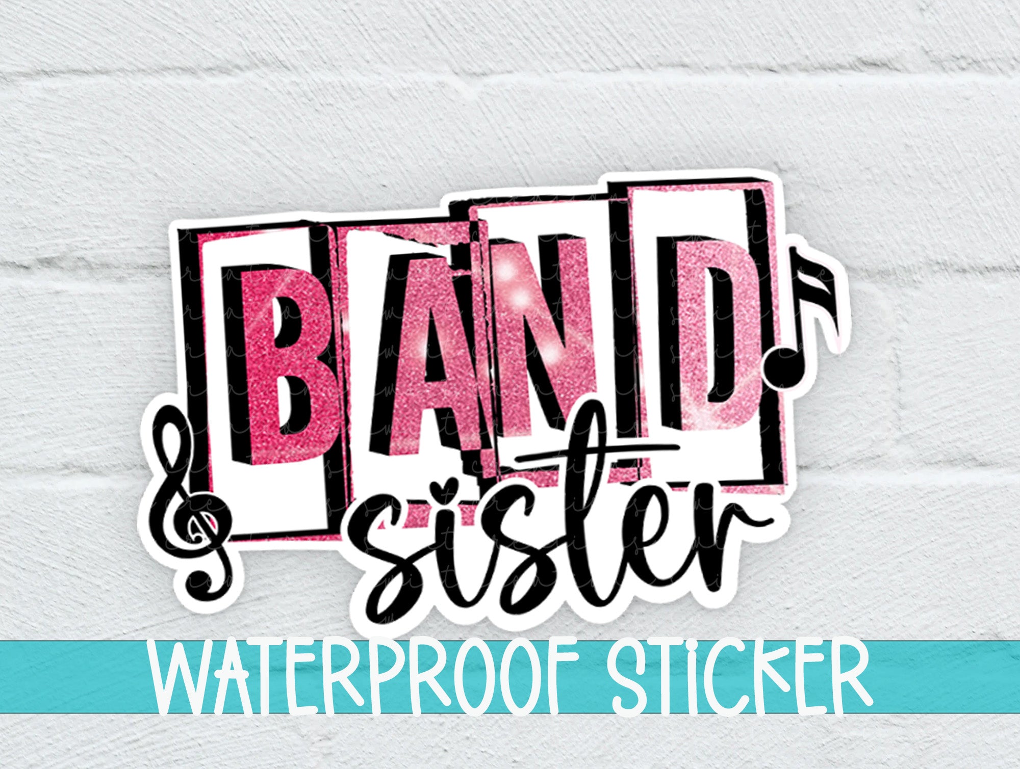 a sticker with the words band sister on it