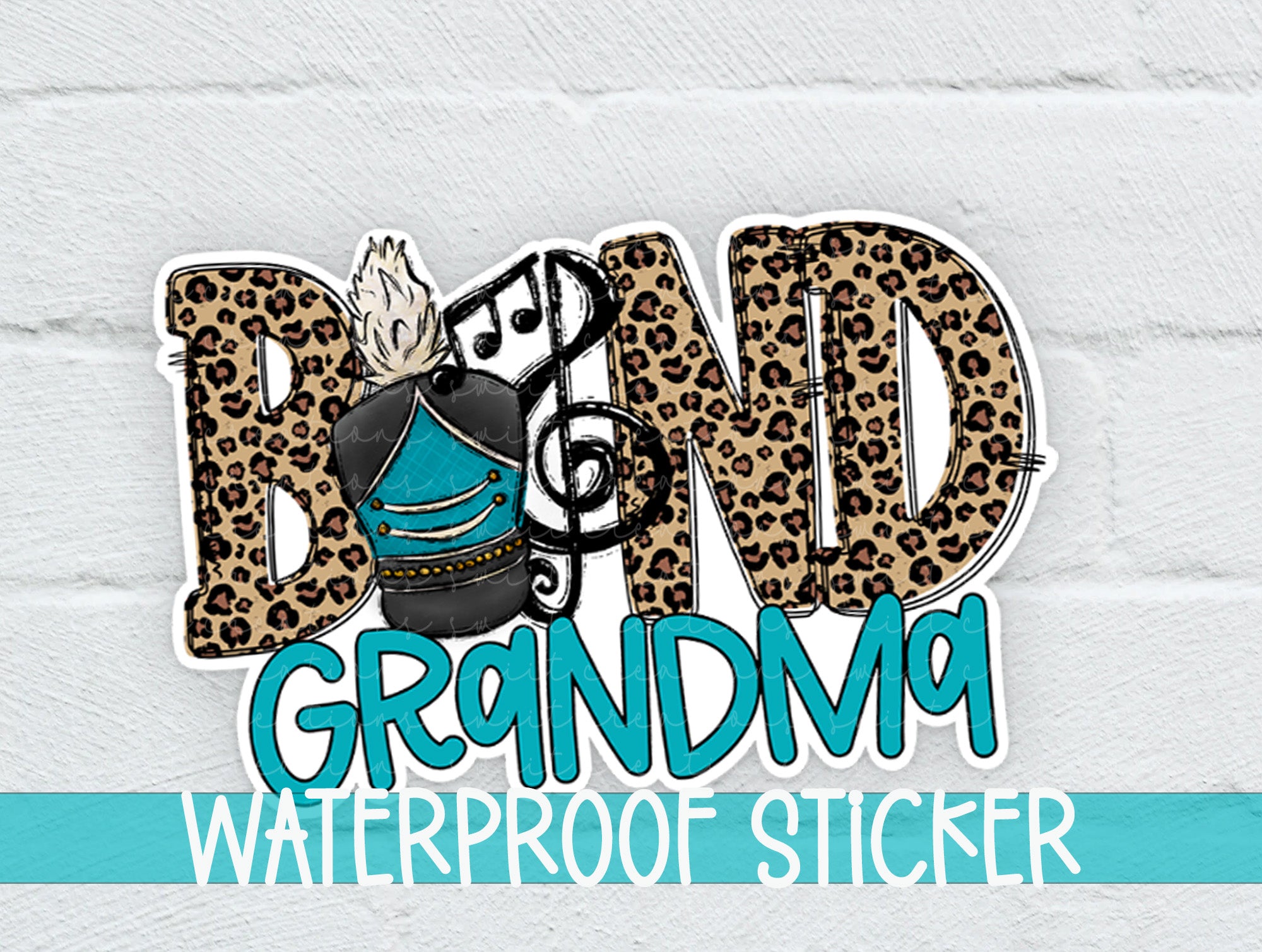 a picture of the word dad with a leopard print on it