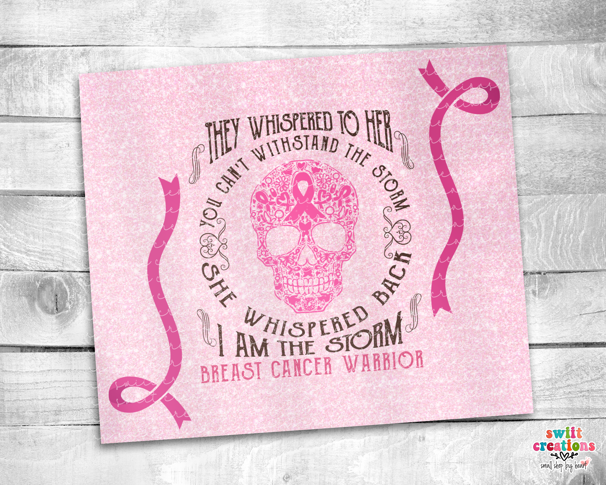 Breast Cancer Warrior 20oz Insulated Tumbler (T513)