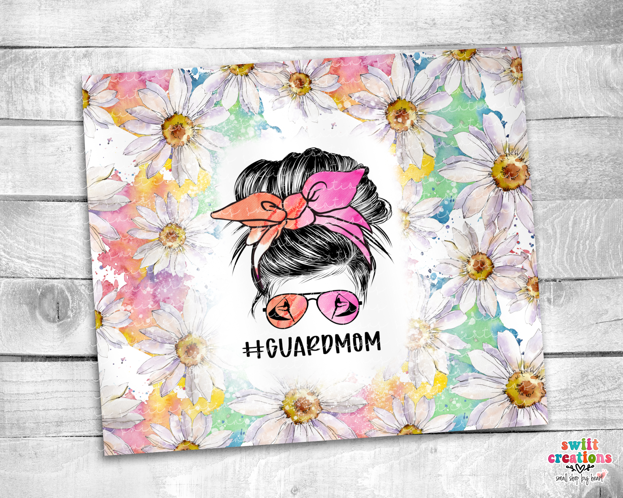 Guard Mom Floral Tumbler (T523)