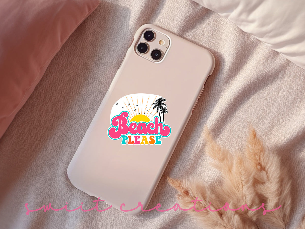 a phone case sitting on top of a bed