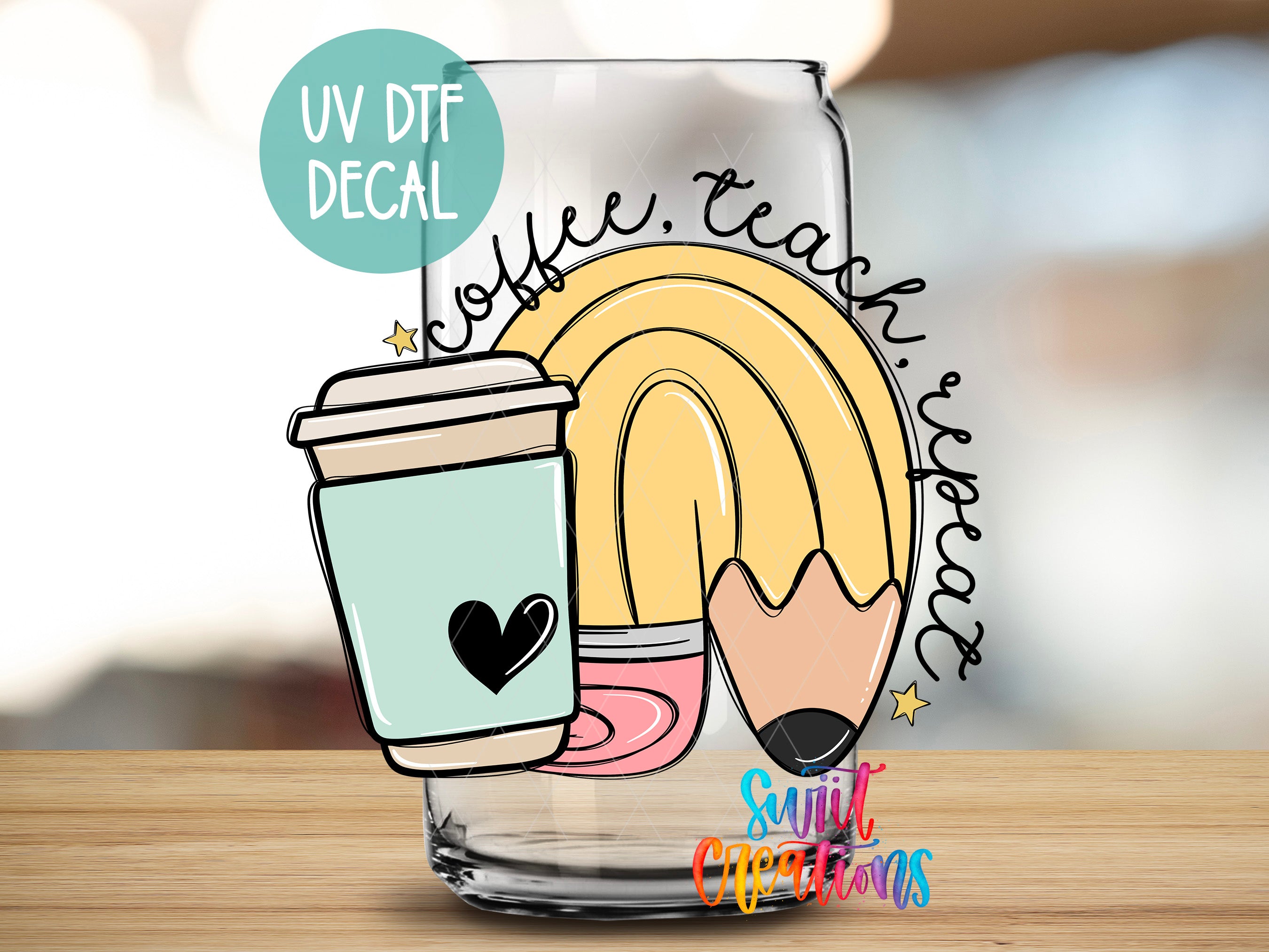 a drawing of a cup of coffee and a pencil