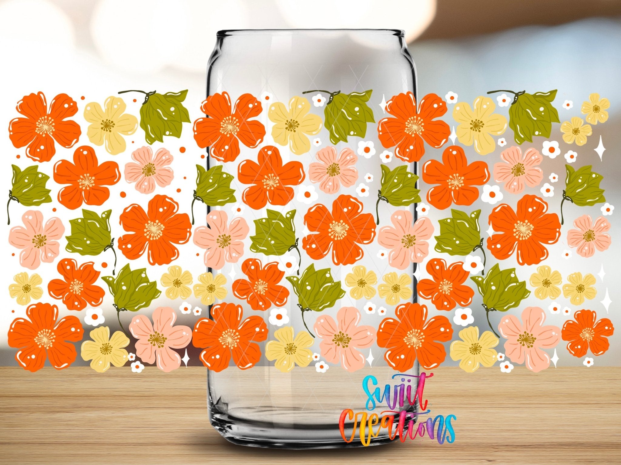 Cozy Fall Flower Autumn UV DTF Transfer Tumbler Wrap | DTF328 - Swiit Creations
