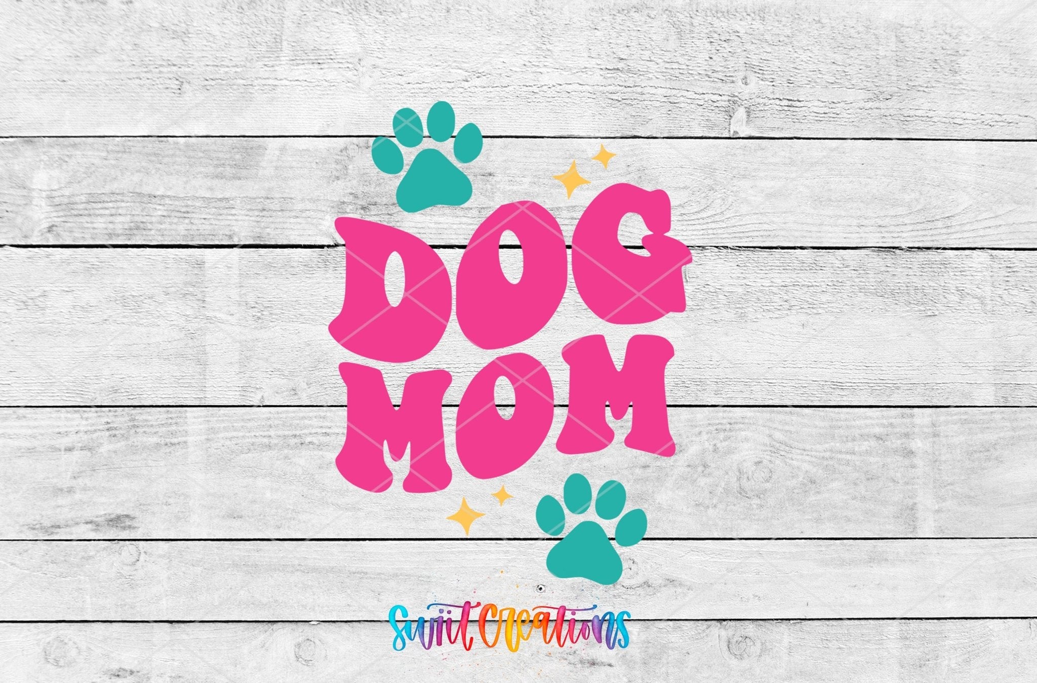 Dog Mom Motel Keychain UV DTF Transfer | Paw Print | Beach Gift For Pet Lovers | MK2104 - Swiit Creations