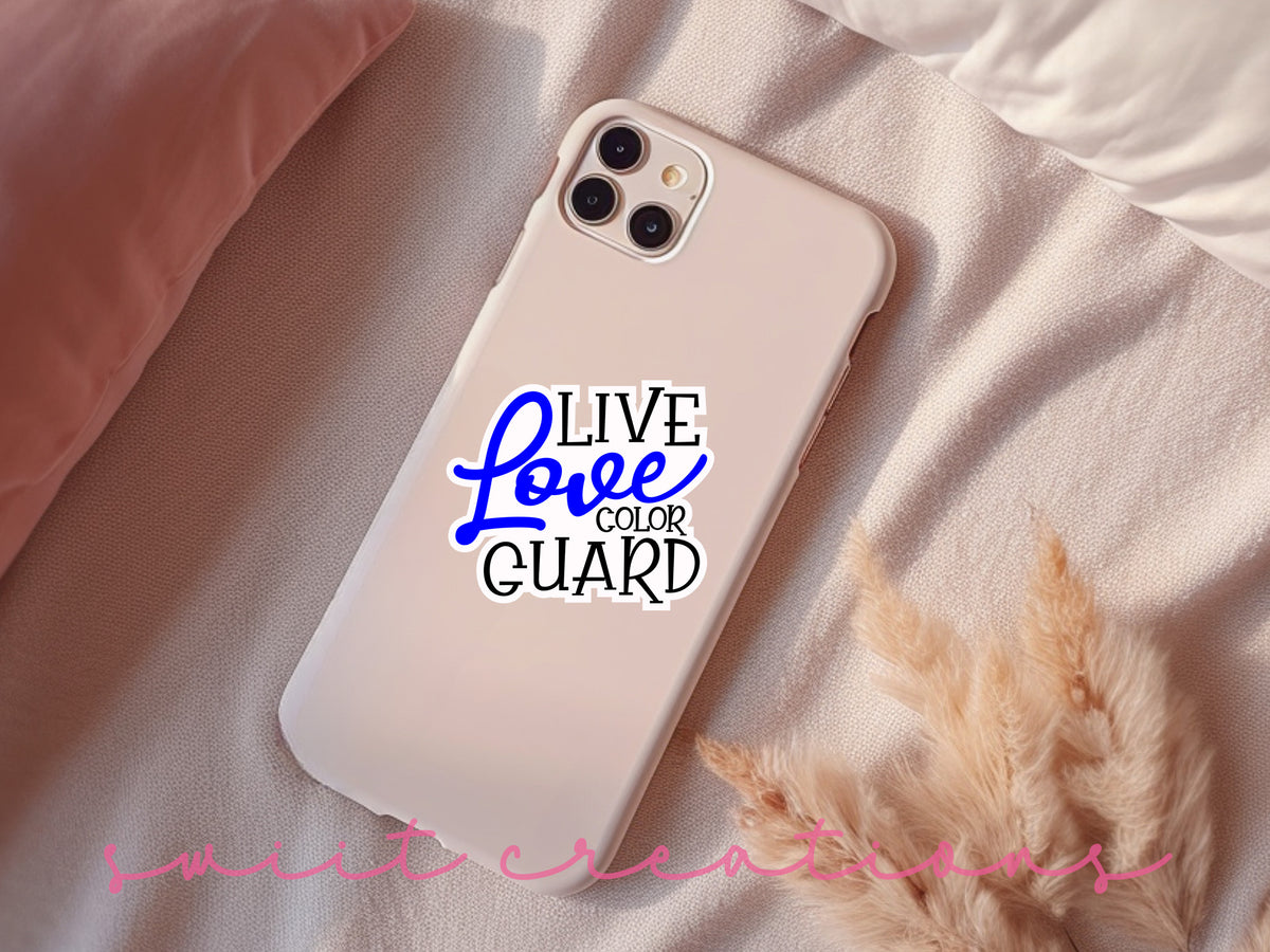 a phone case that says live love and guard