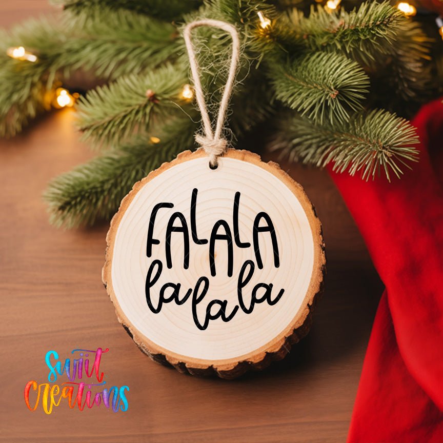 FaLaLaLaLa Christmas UV DTF Ornament Transfer | O-010 - Swiit Creations