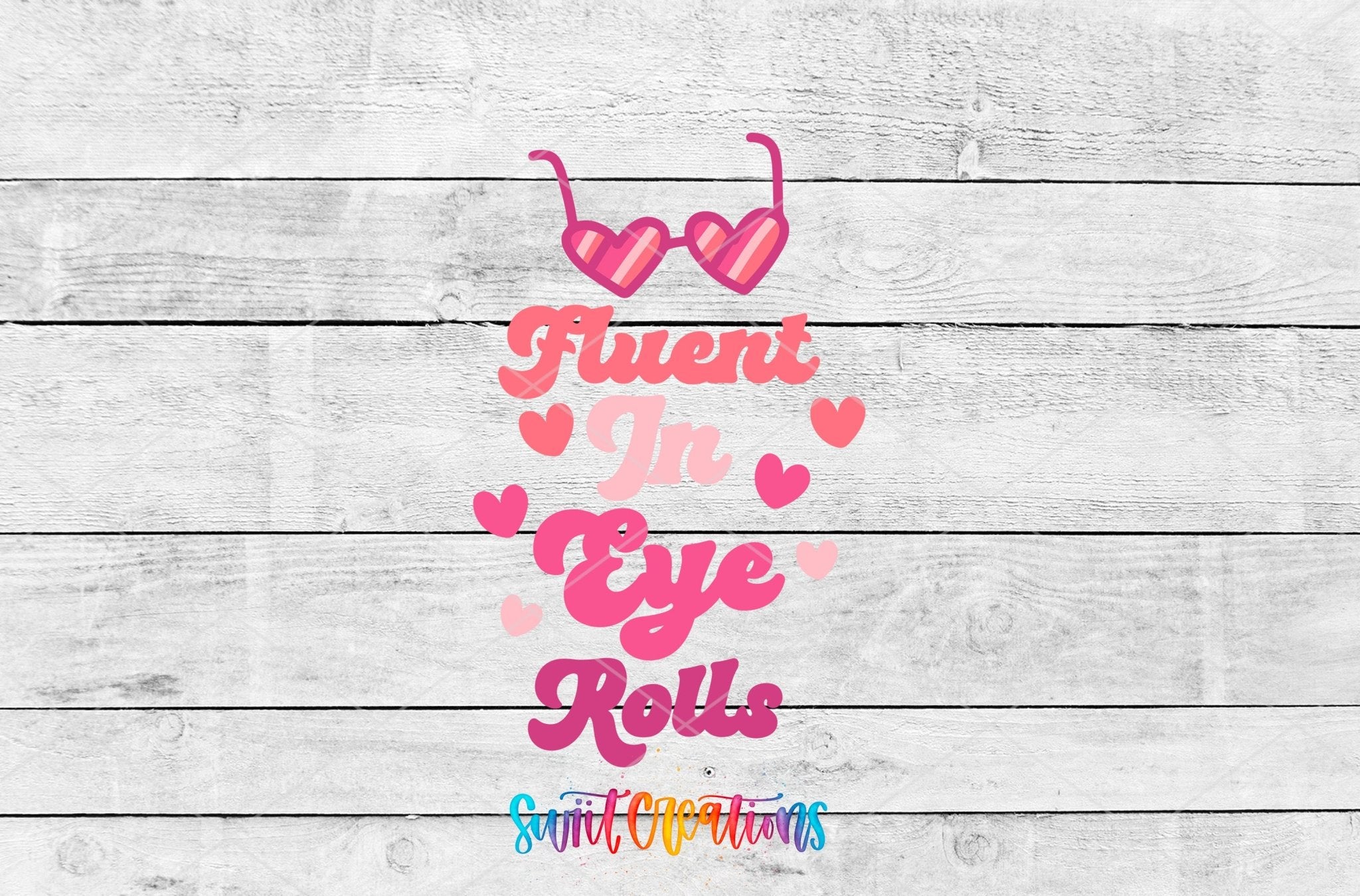 Fluent In Eye Rolls Motel Keychain UV DTF Transfer | Sarcastic Quote Decal | MK2113 - Swiit Creations