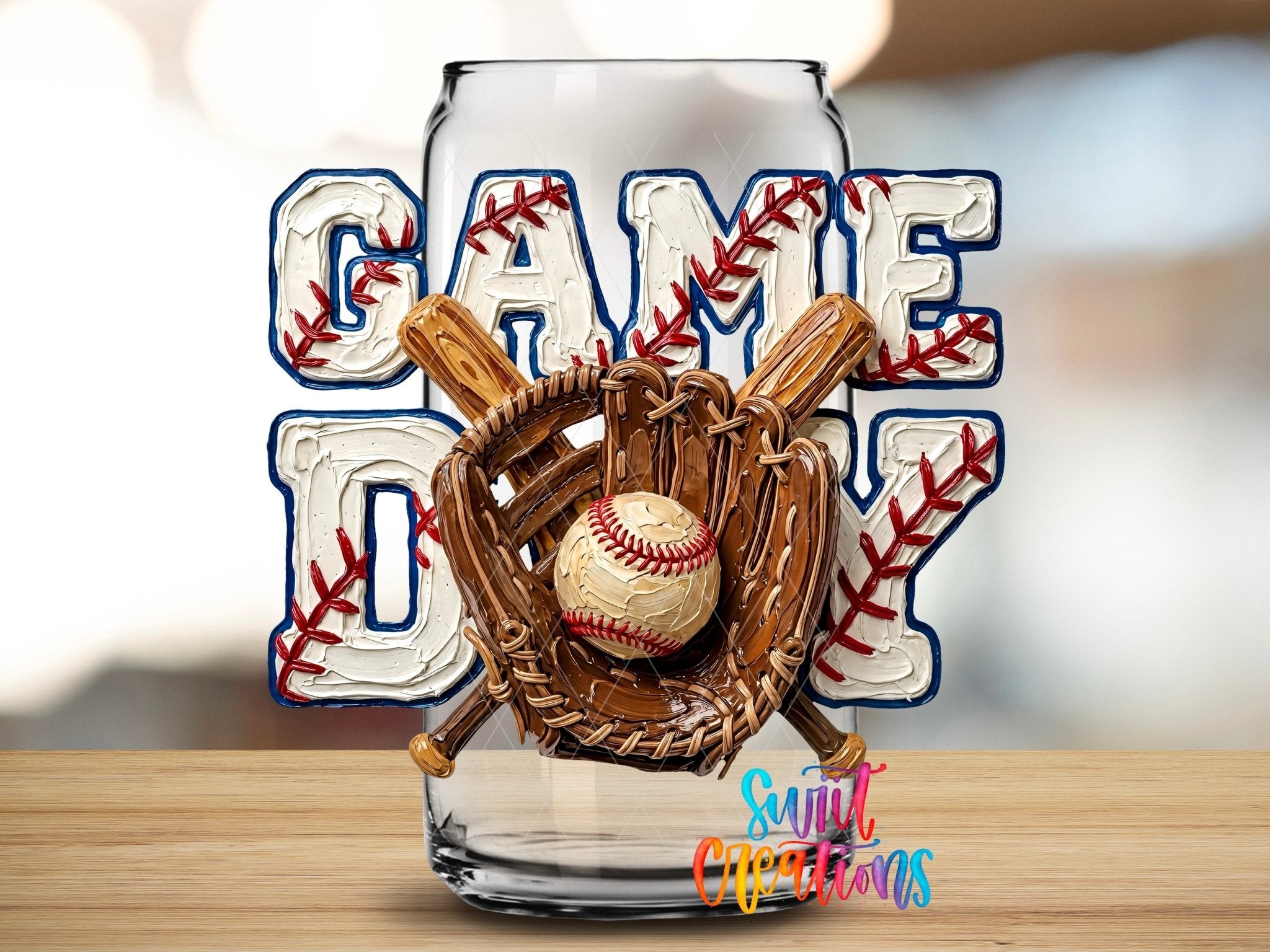 Game Day Baseball Sports UV DTF Tumbler Transfer Decal | UV2006 - Swiit Creations