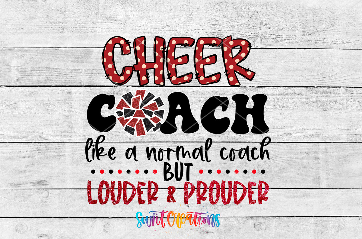 Cheer Coach artwork detail for the finished 16 oz tumbler