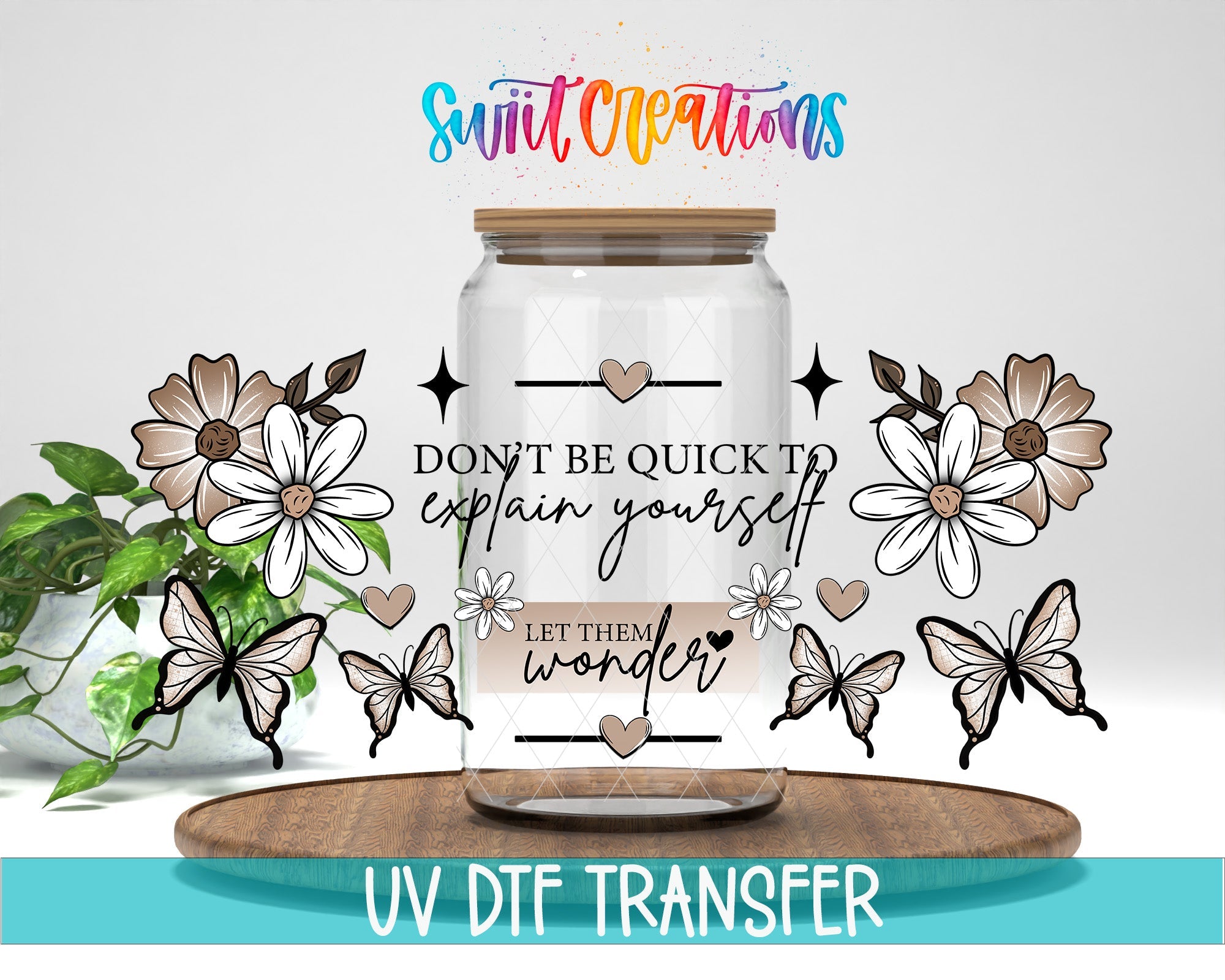 Inspirational Let Them Wonder UV DTF Transfer Tumbler Wrap | DTF314 - Swiit Creations