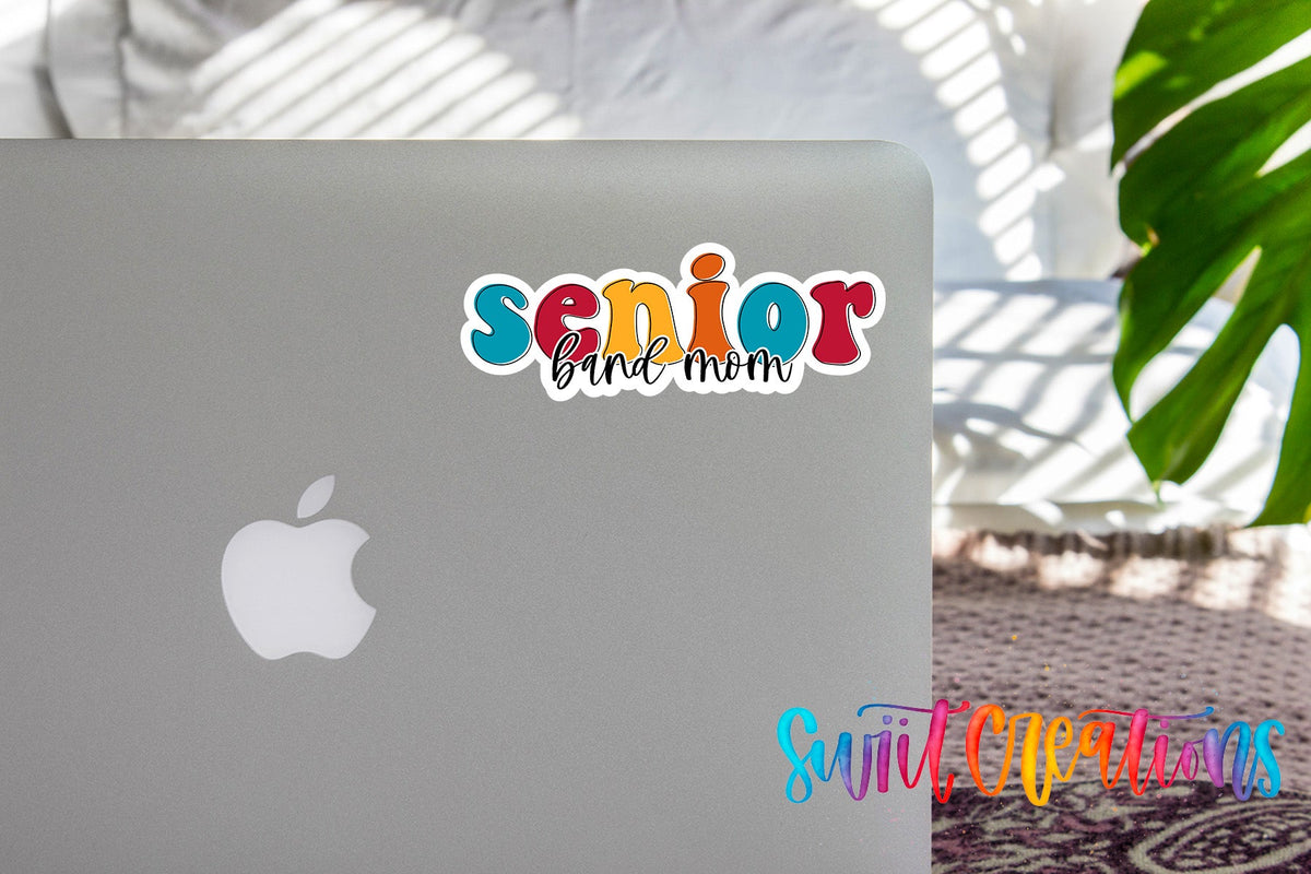 Senior Band Mom Waterproof Vinyl Sticker | SS324 - Swiit Creations