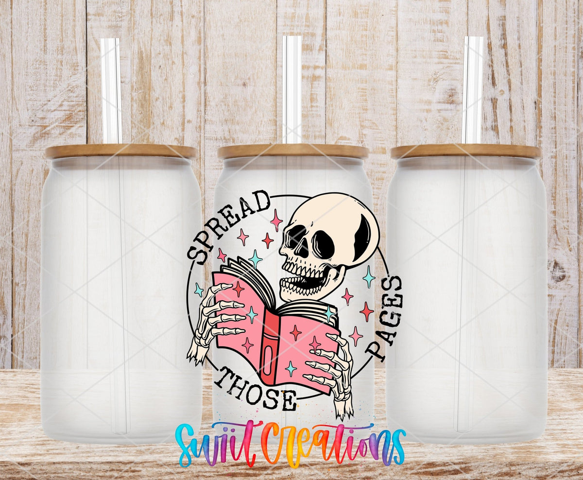Spread Those Pages UV DTF Cup Decal | UV1348 - Swiit Creations