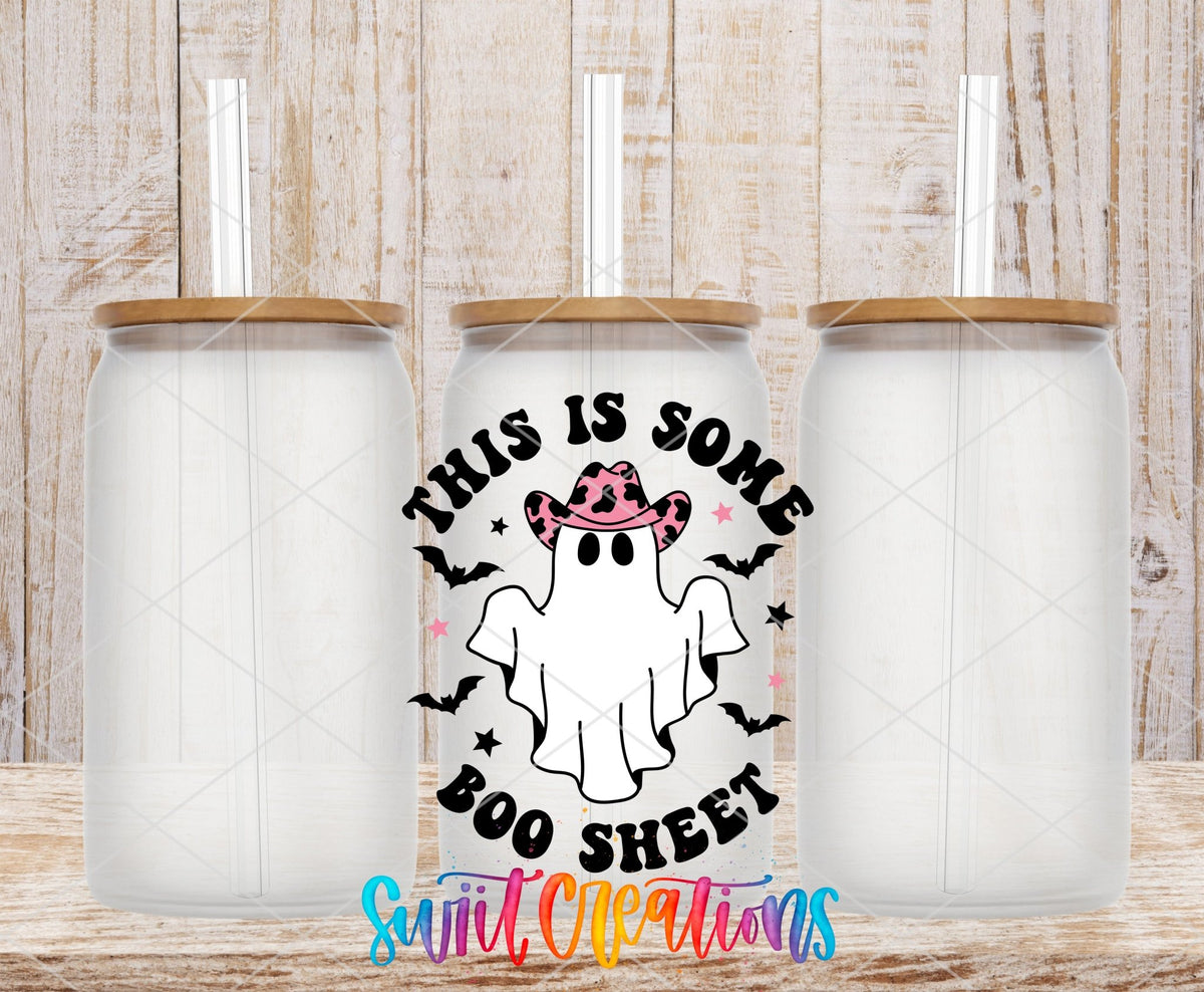 This Is Some Boo Sheet Ghost UV DTF Cup Decal | UV785 - Swiit Creations