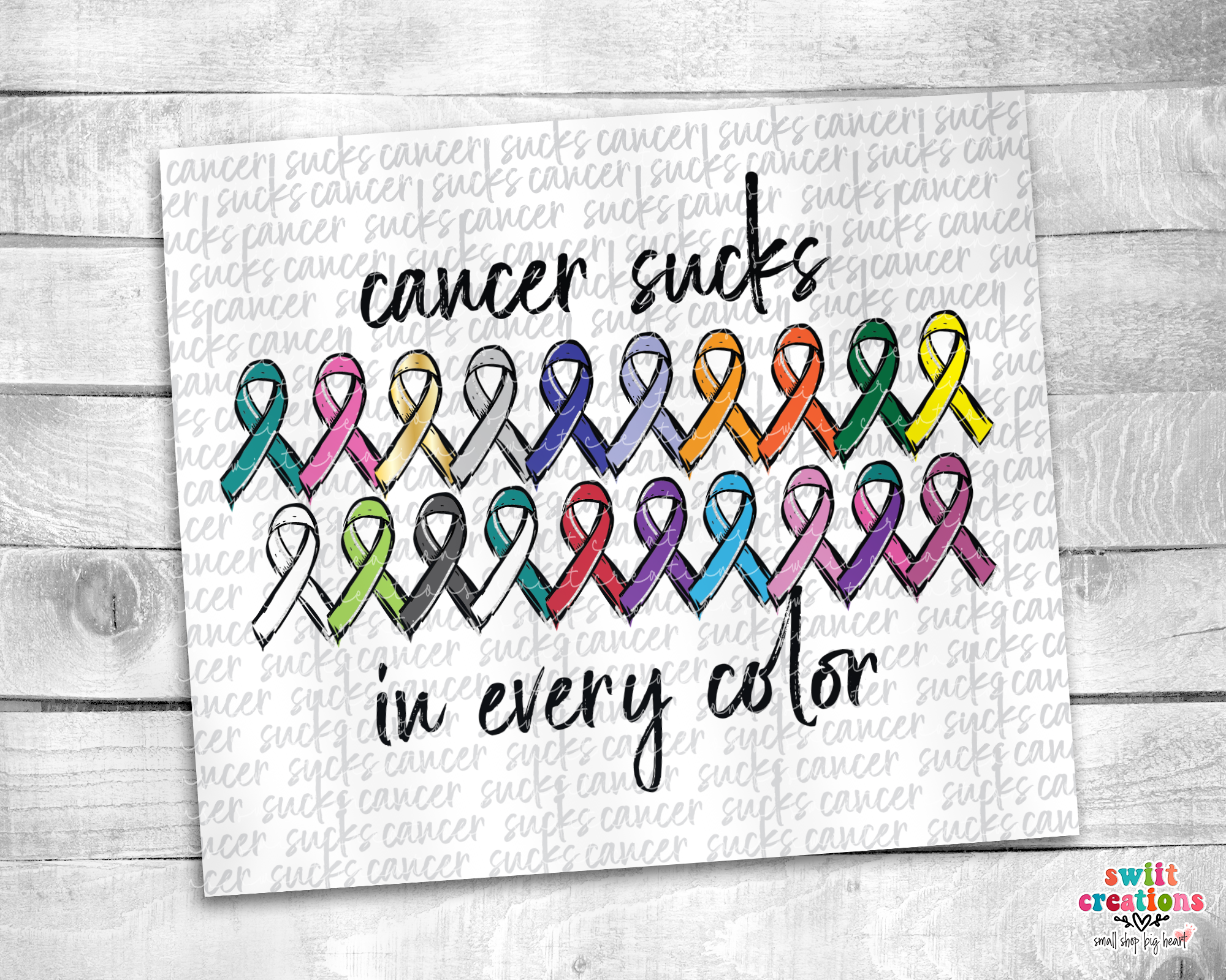 Cancer Sucks in Any Color Tumbler (T247)