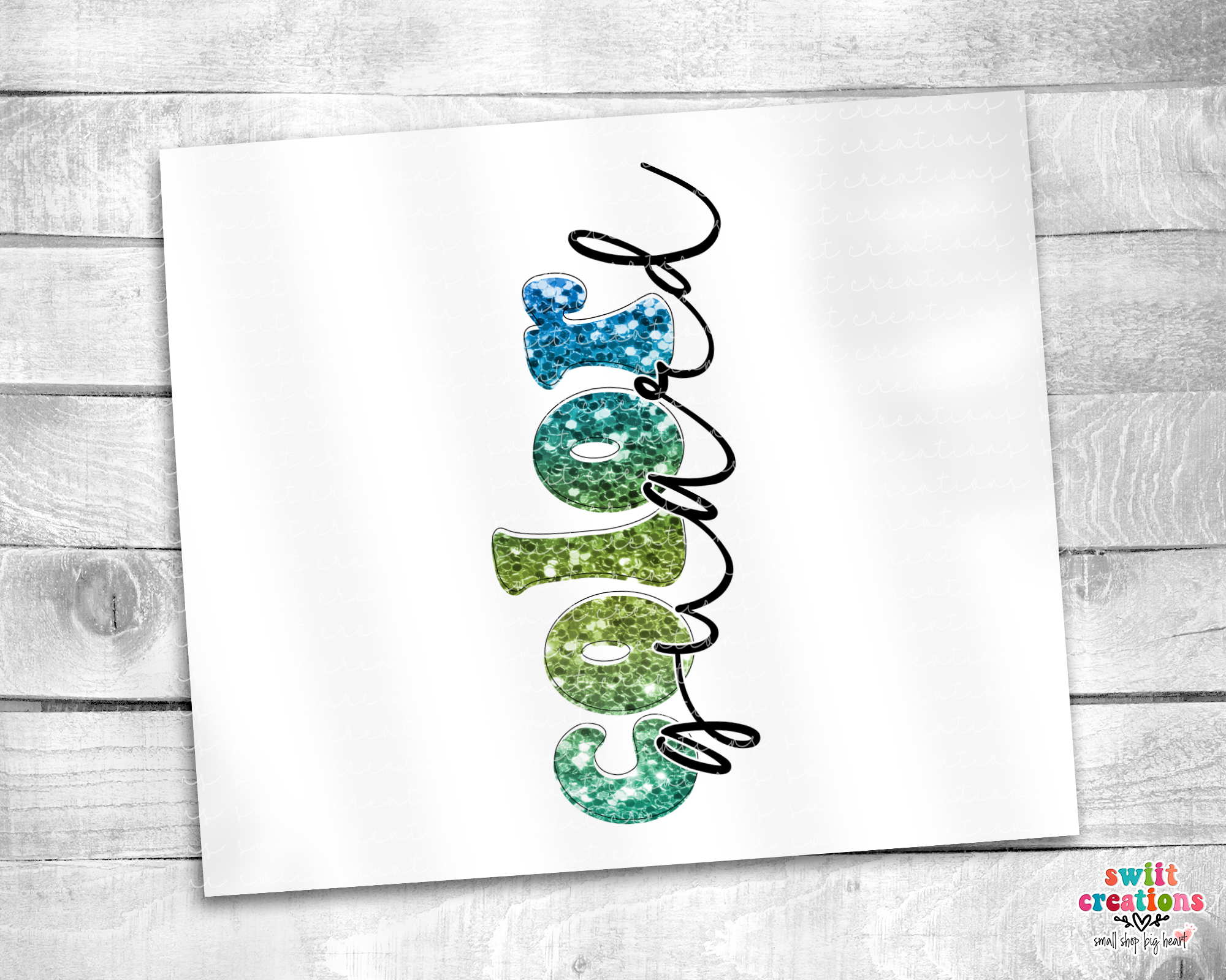 Color Guard Glitter Tumbler (T269)