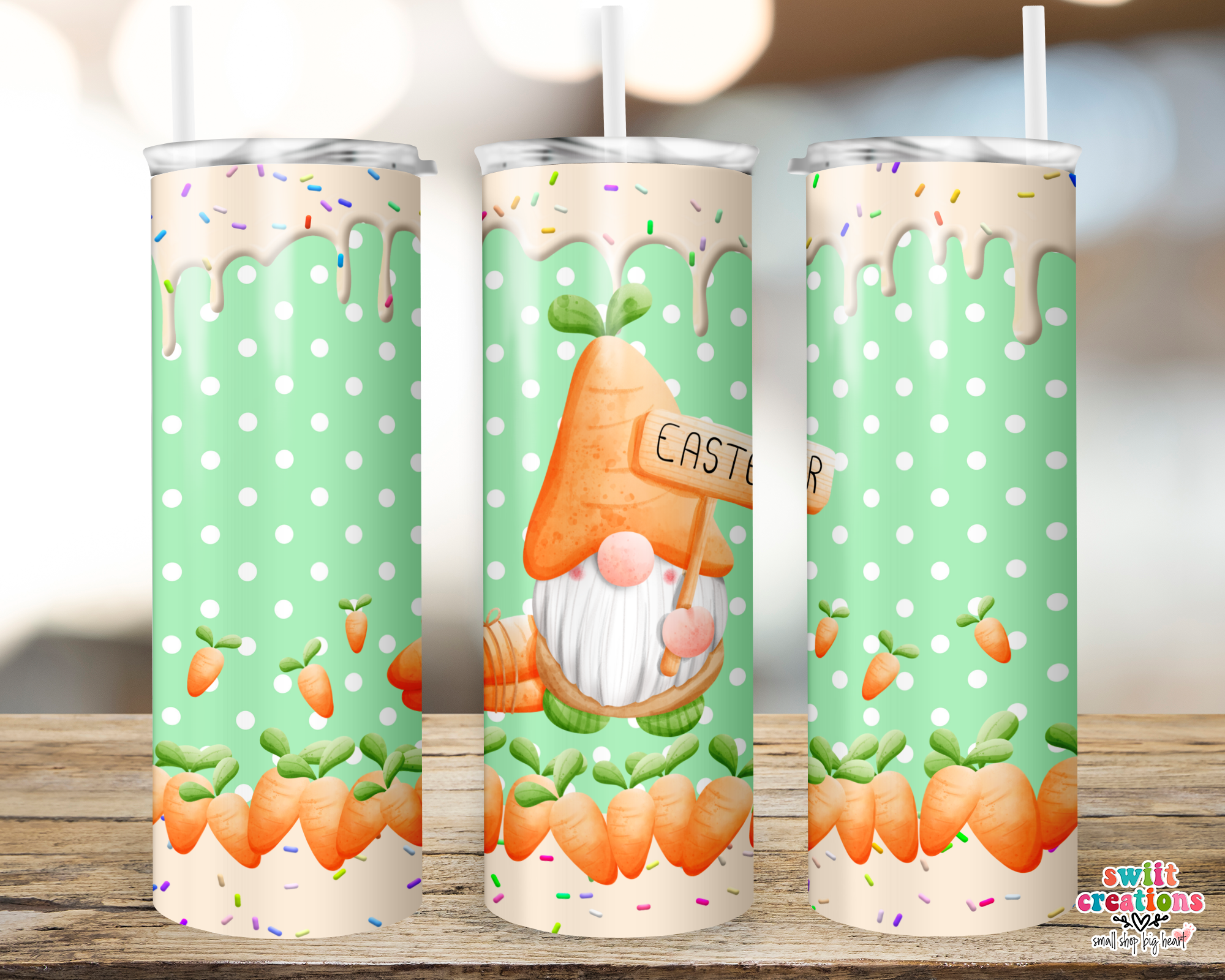 Gnome with Carrots Tumbler (T153)