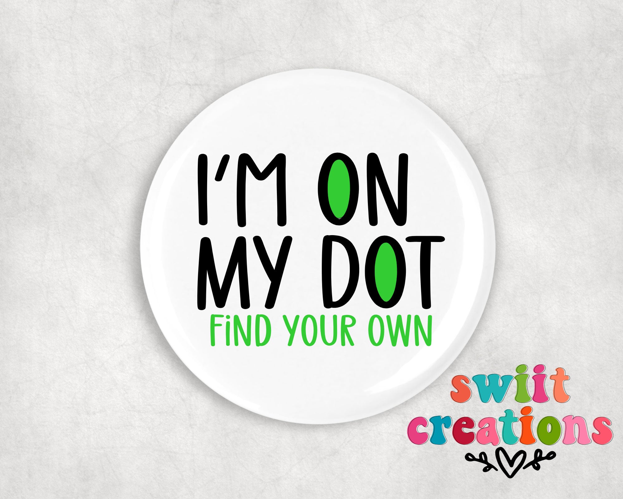 Band Pin Button 2.25"