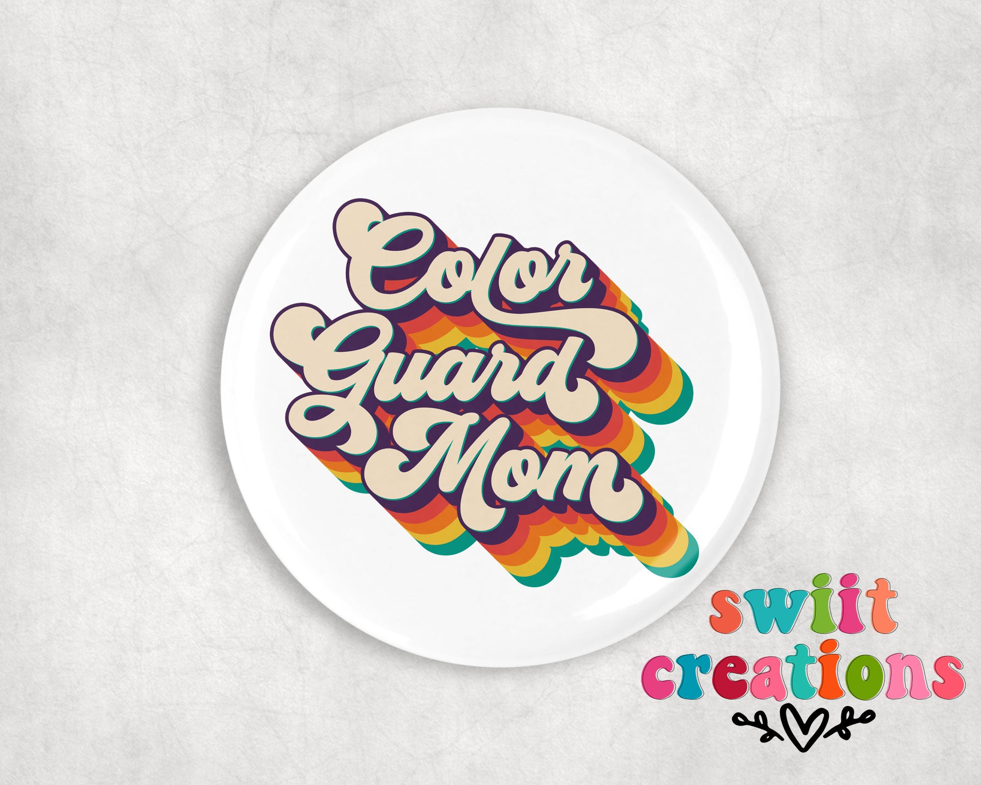 Color Guard Pin Button 2.25"
