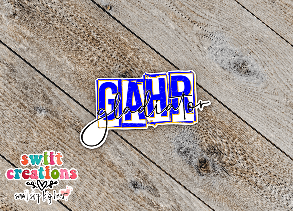 Gahr Gladiator Waterproof Sticker SS372 - Swiit Creations