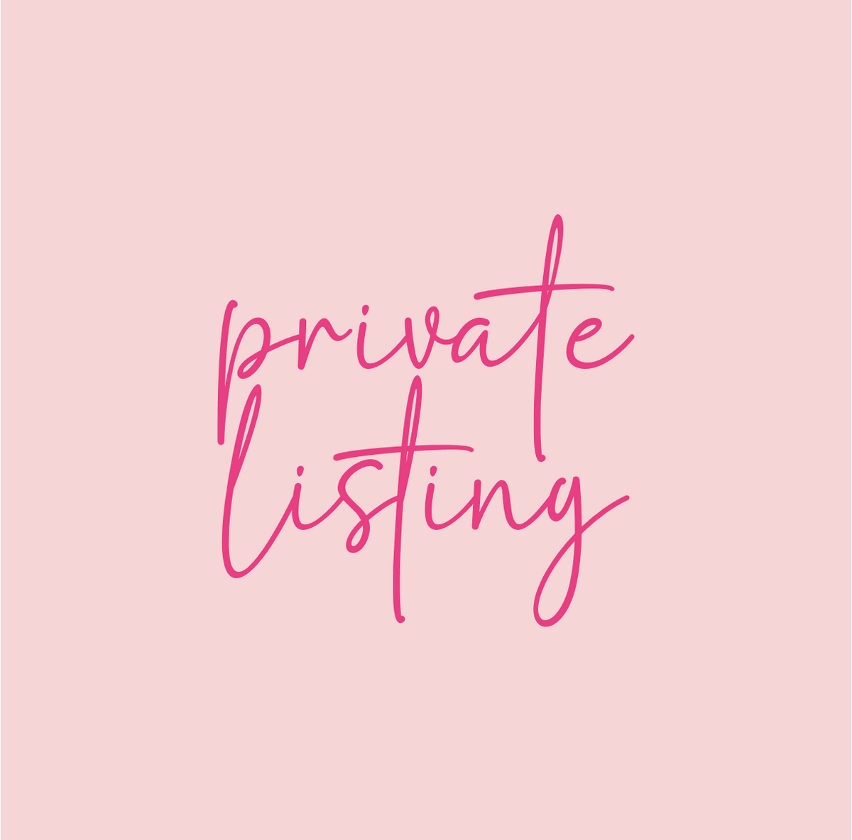 Private Listings - Swiit Creations