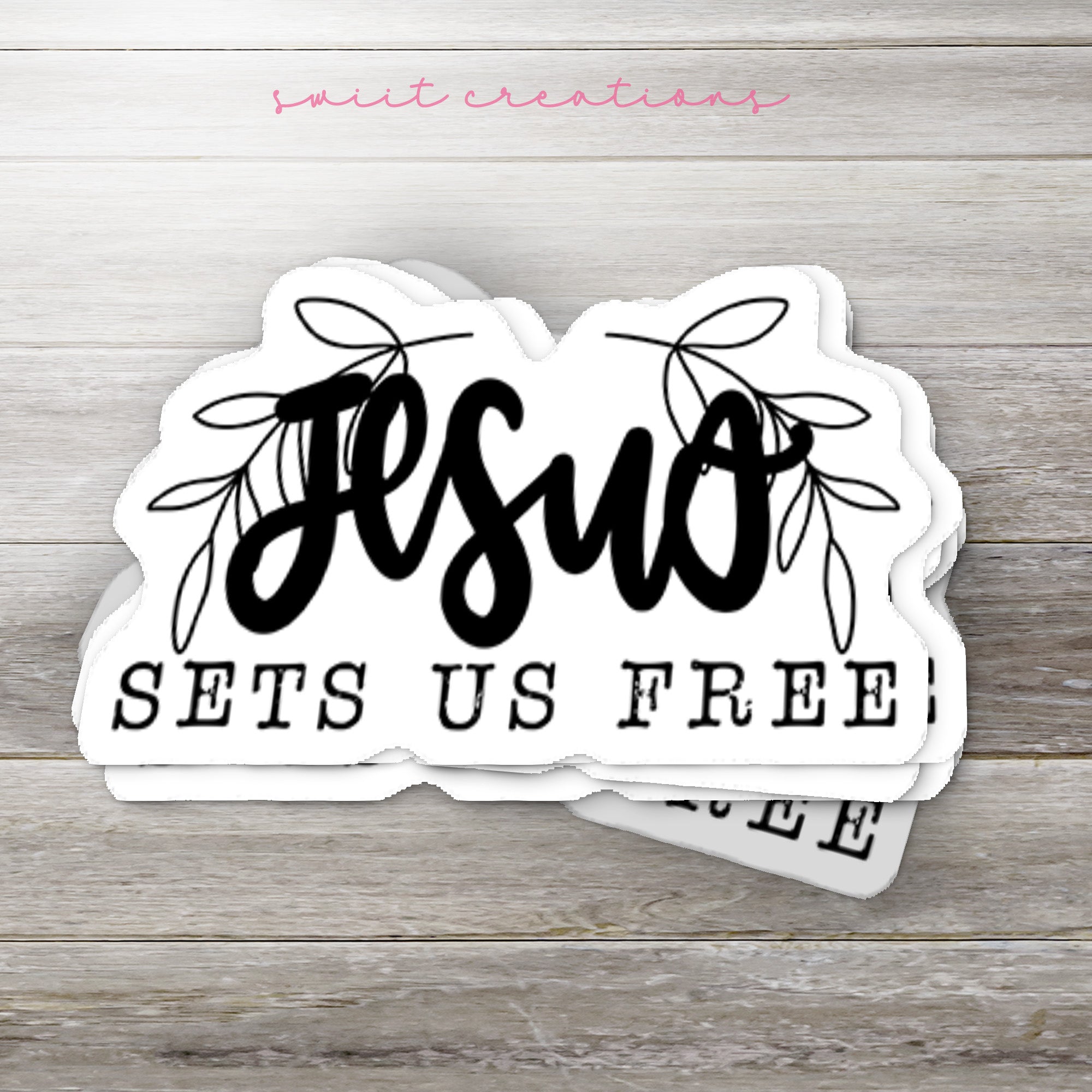 a sticker that says esso sets us free