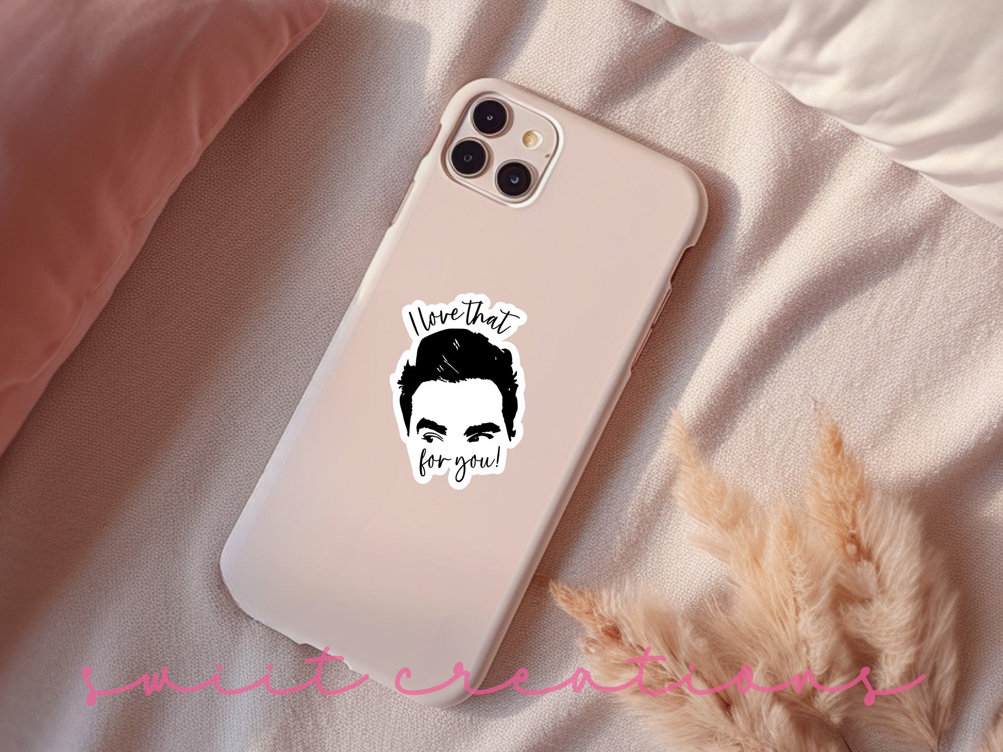 a phone case with a picture of a man's face on it