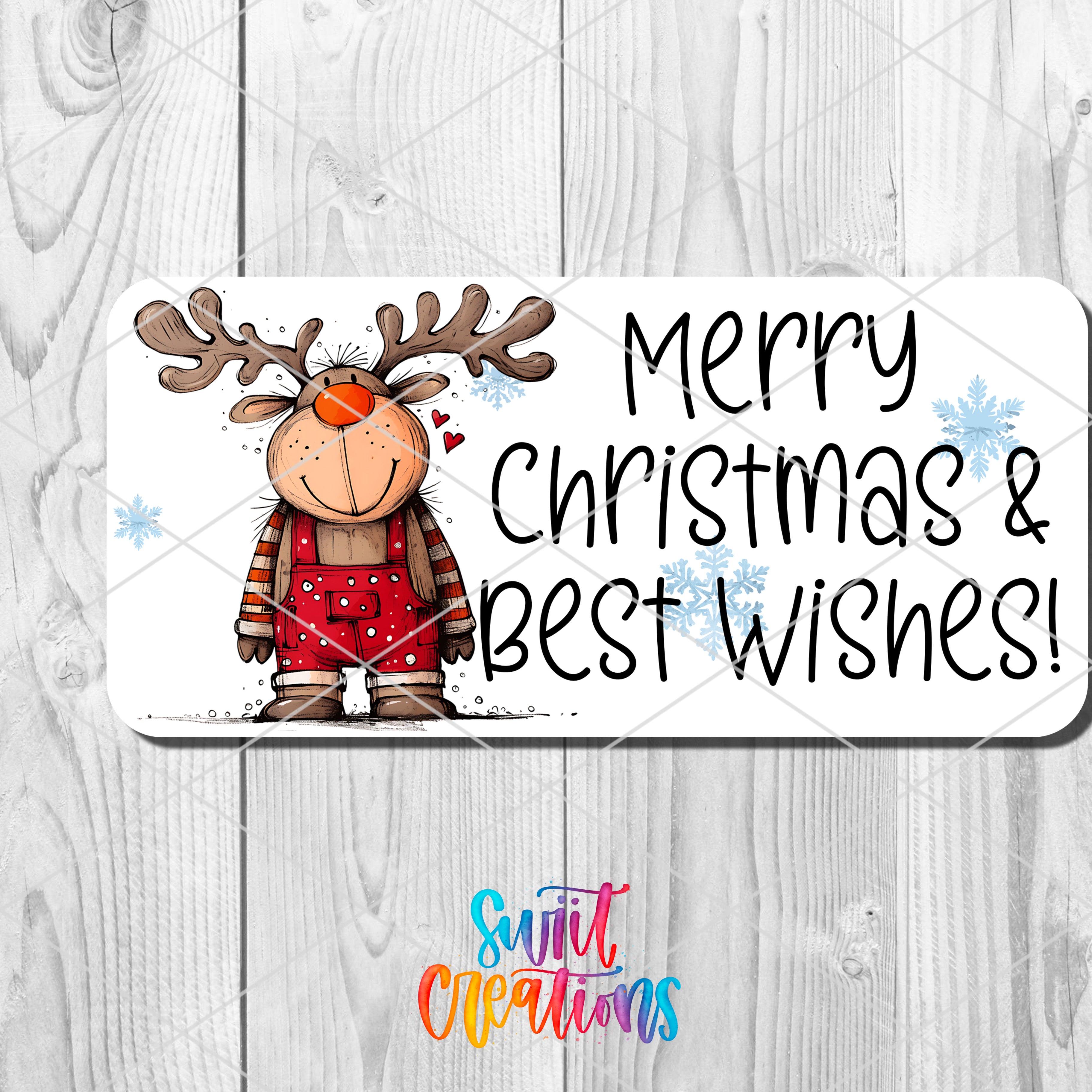 a merry christmas and best wishes sign on a wooden background