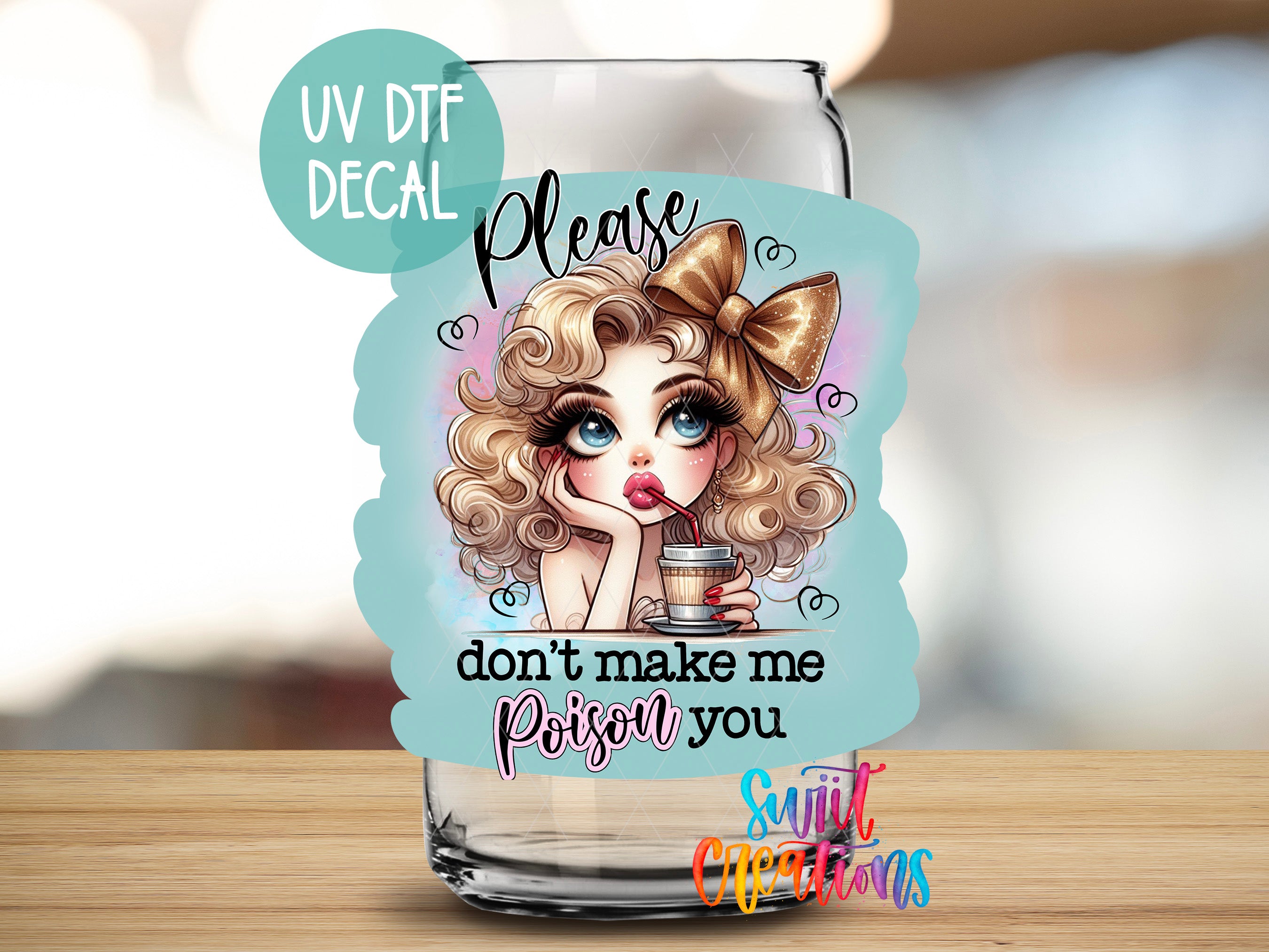 a close up of a glass on a table