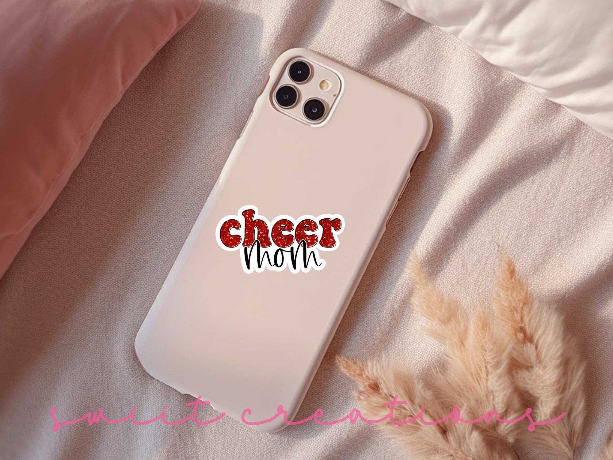 a phone case with the words cheer world on it