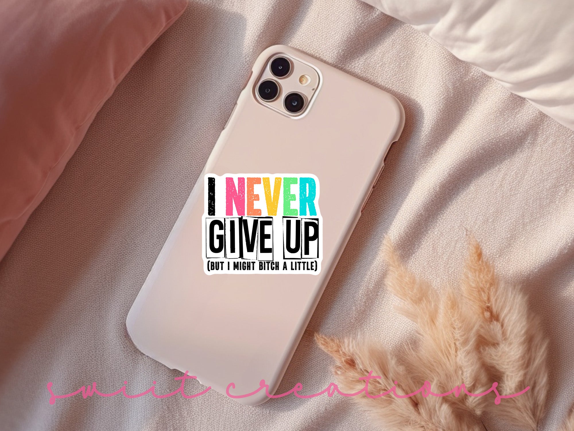 a phone case with a quote on it