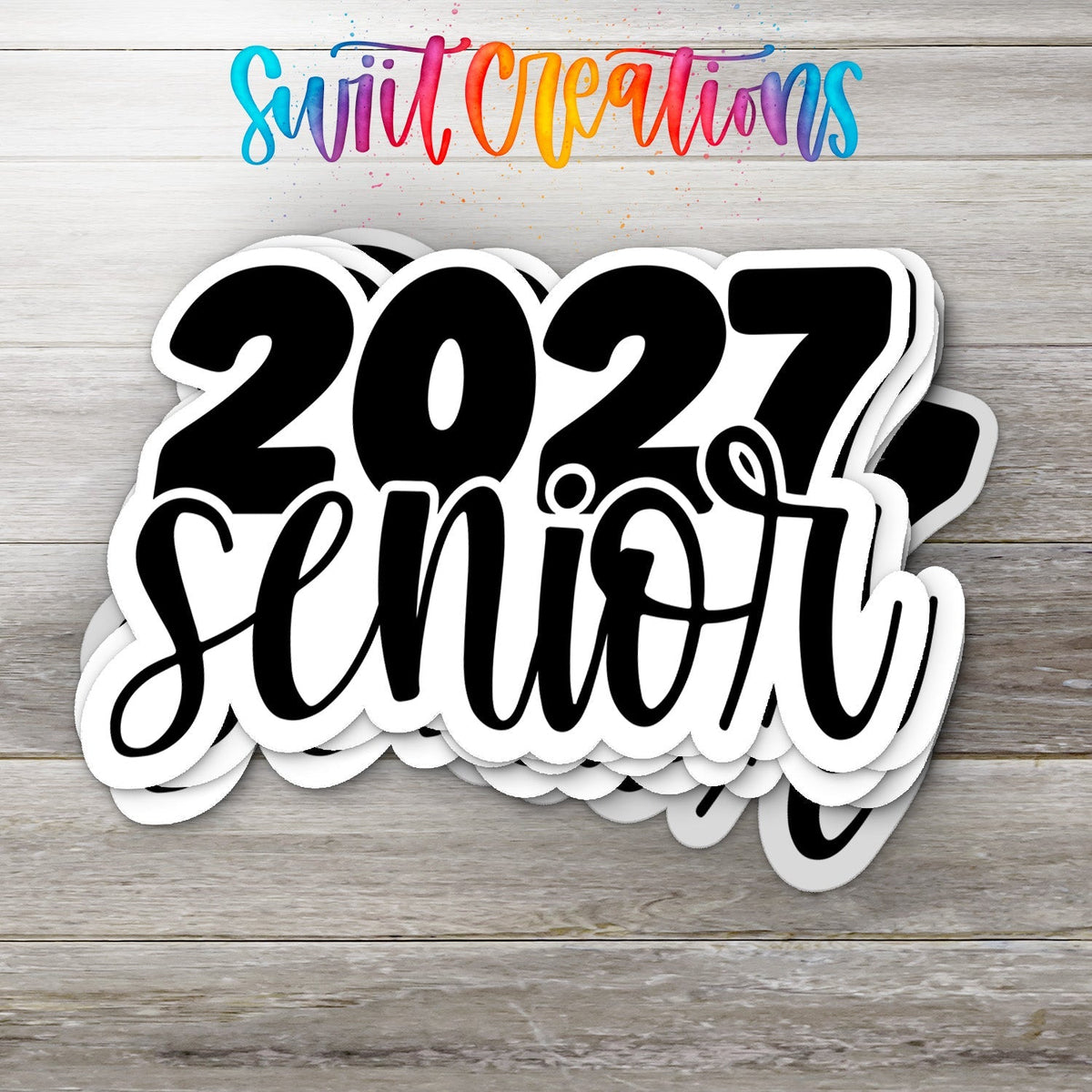 2027 Senior Waterproof Vinyl Sticker | SS2142 - Swiit Creations