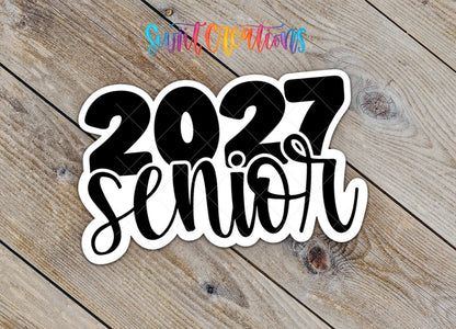 2027 Senior Waterproof Vinyl Sticker | SS2142 - Swiit Creations