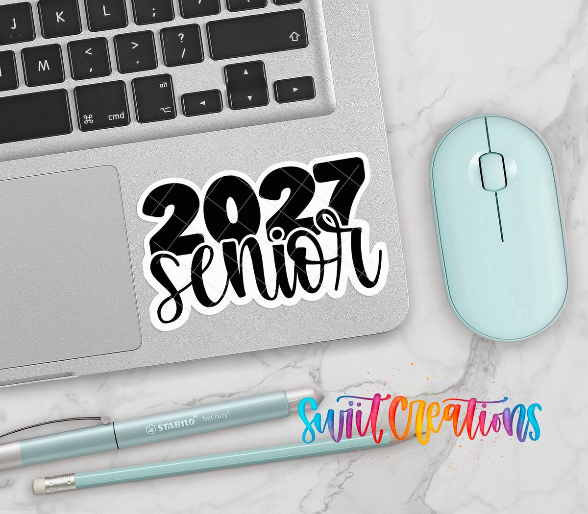 2027 Senior Waterproof Vinyl Sticker | SS2142 - Swiit Creations