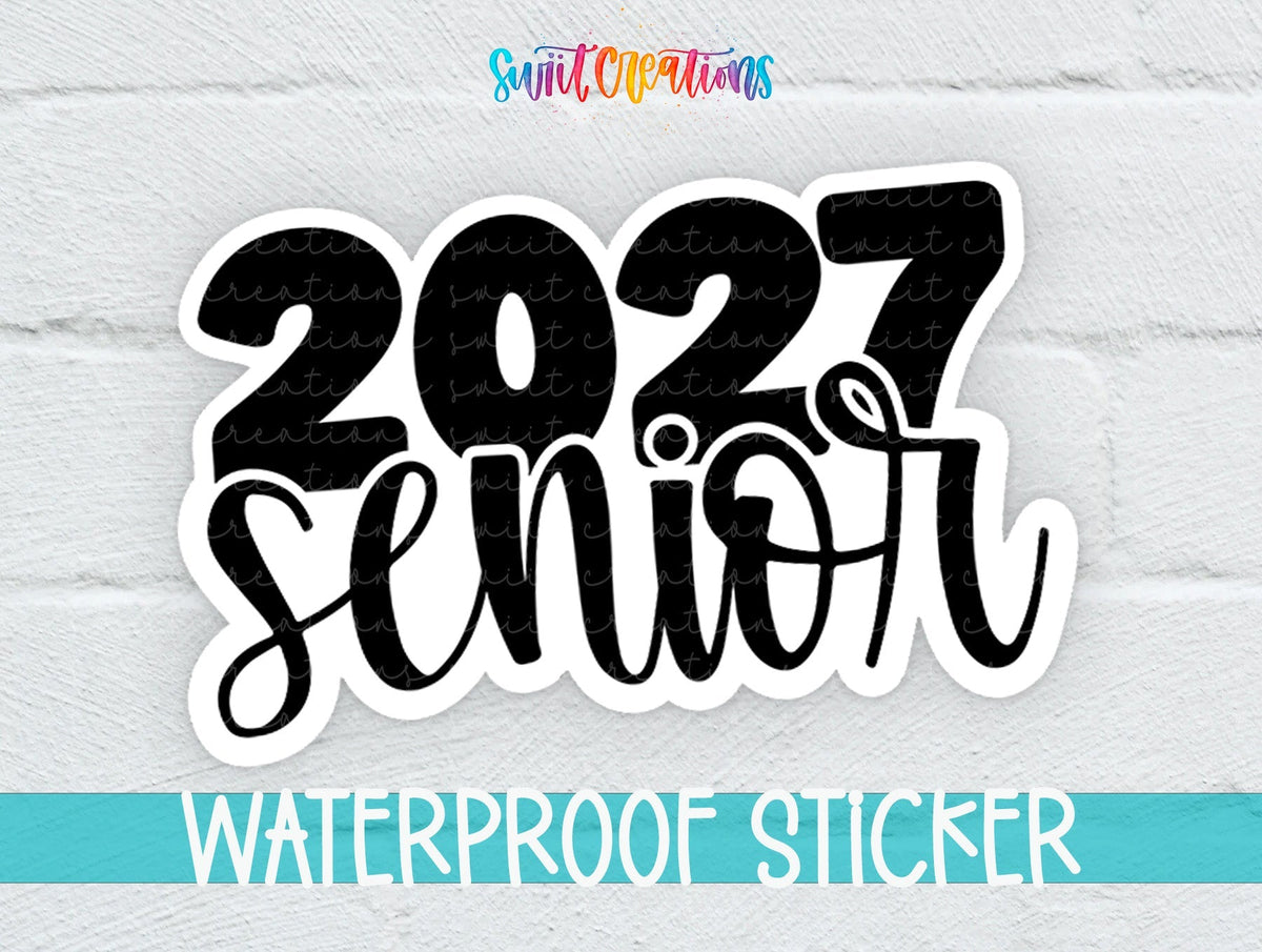 2027 Senior Waterproof Vinyl Sticker | SS2142 - Swiit Creations