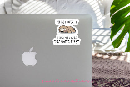 a laptop computer with a sticker on it