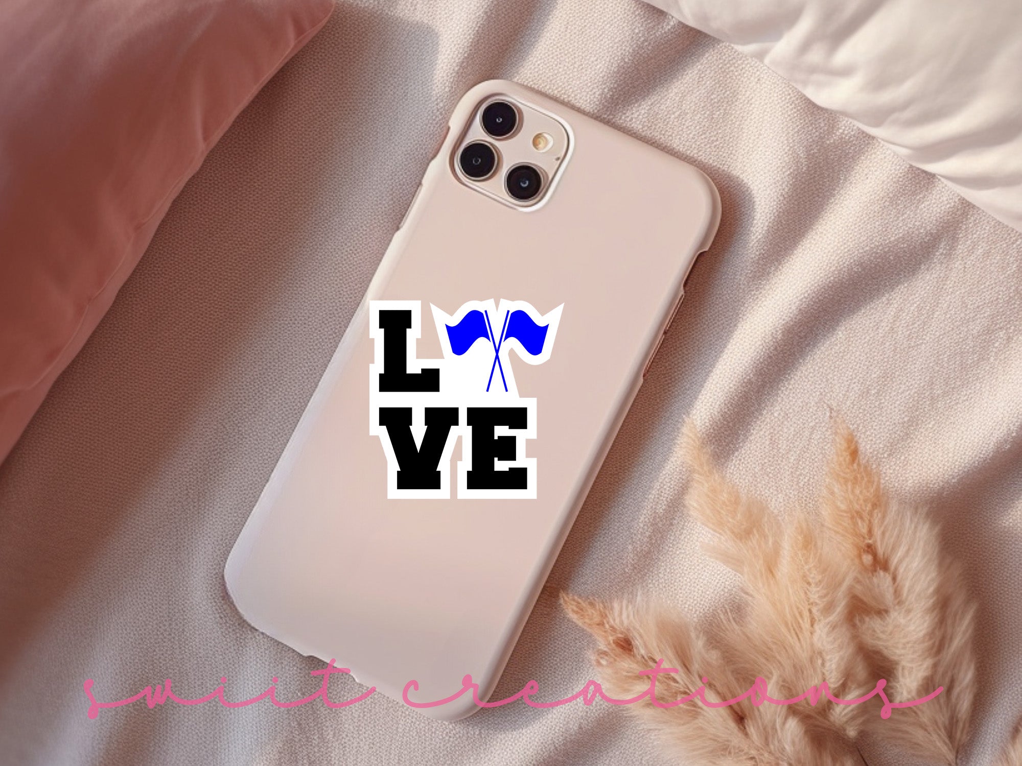 a phone case with the words love on it