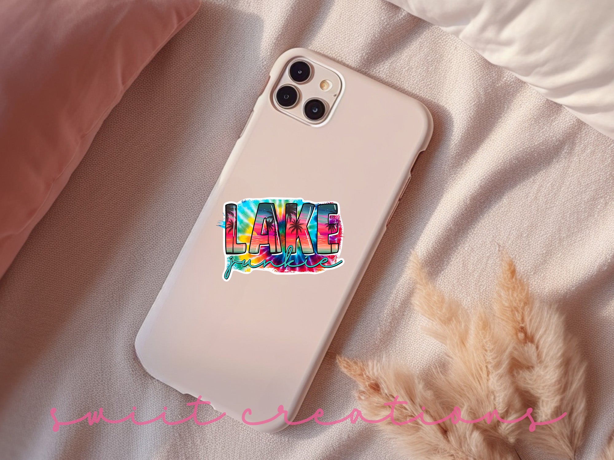 a phone case with the word love painted on it