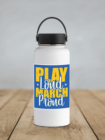 a white water bottle sitting on top of a wooden table