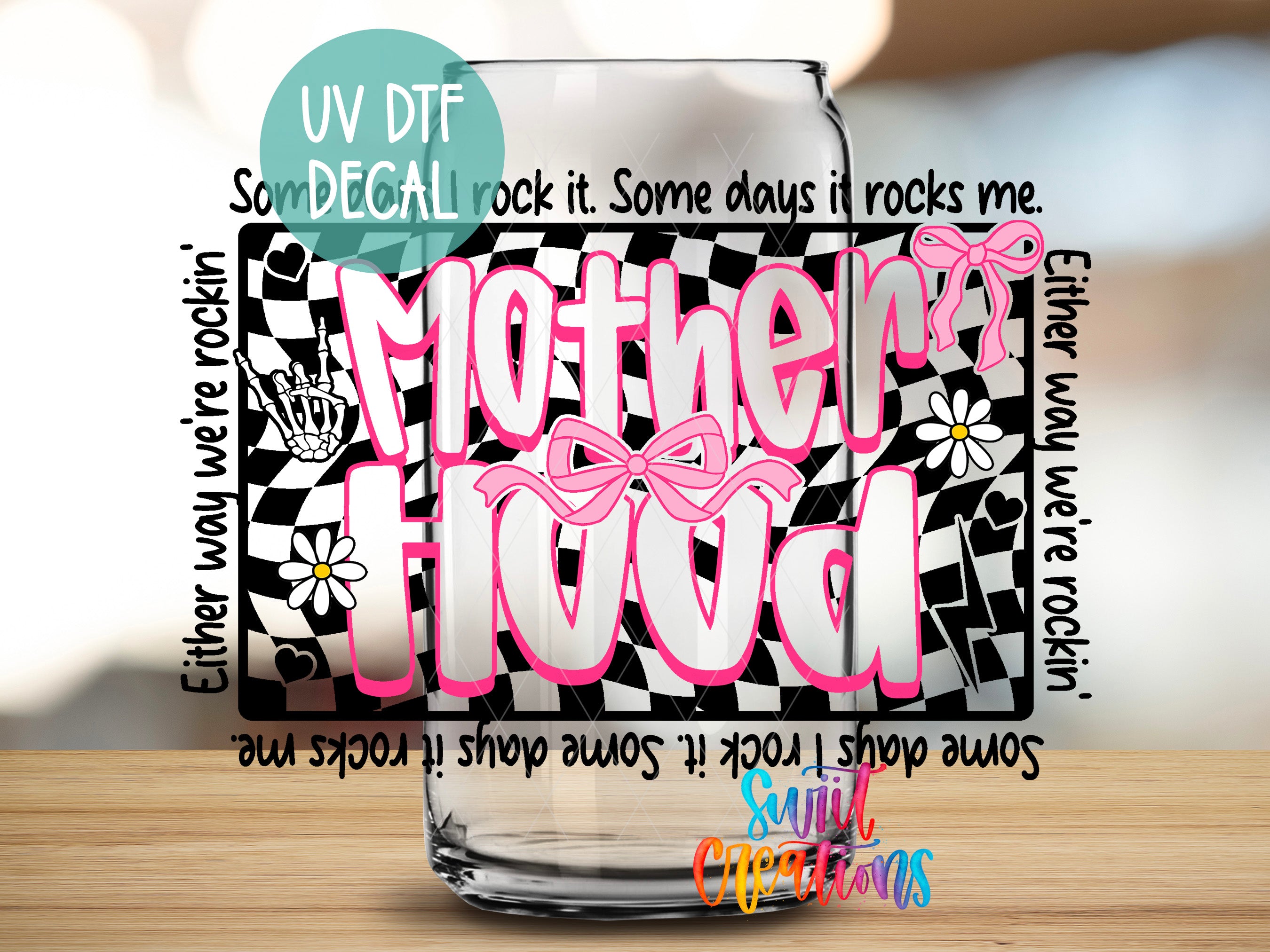 a close up of a glass on a table