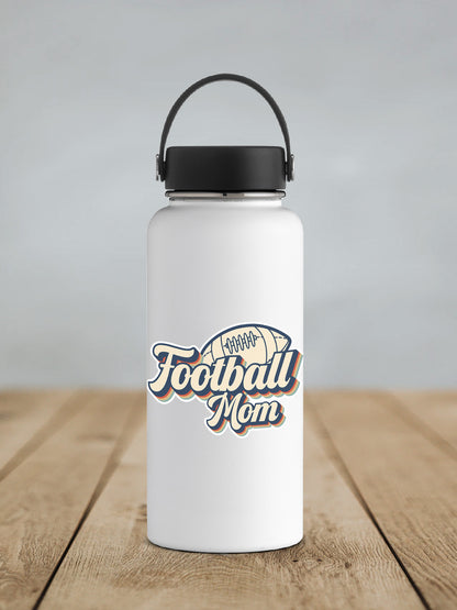 a white water bottle with a black lid on a wooden table