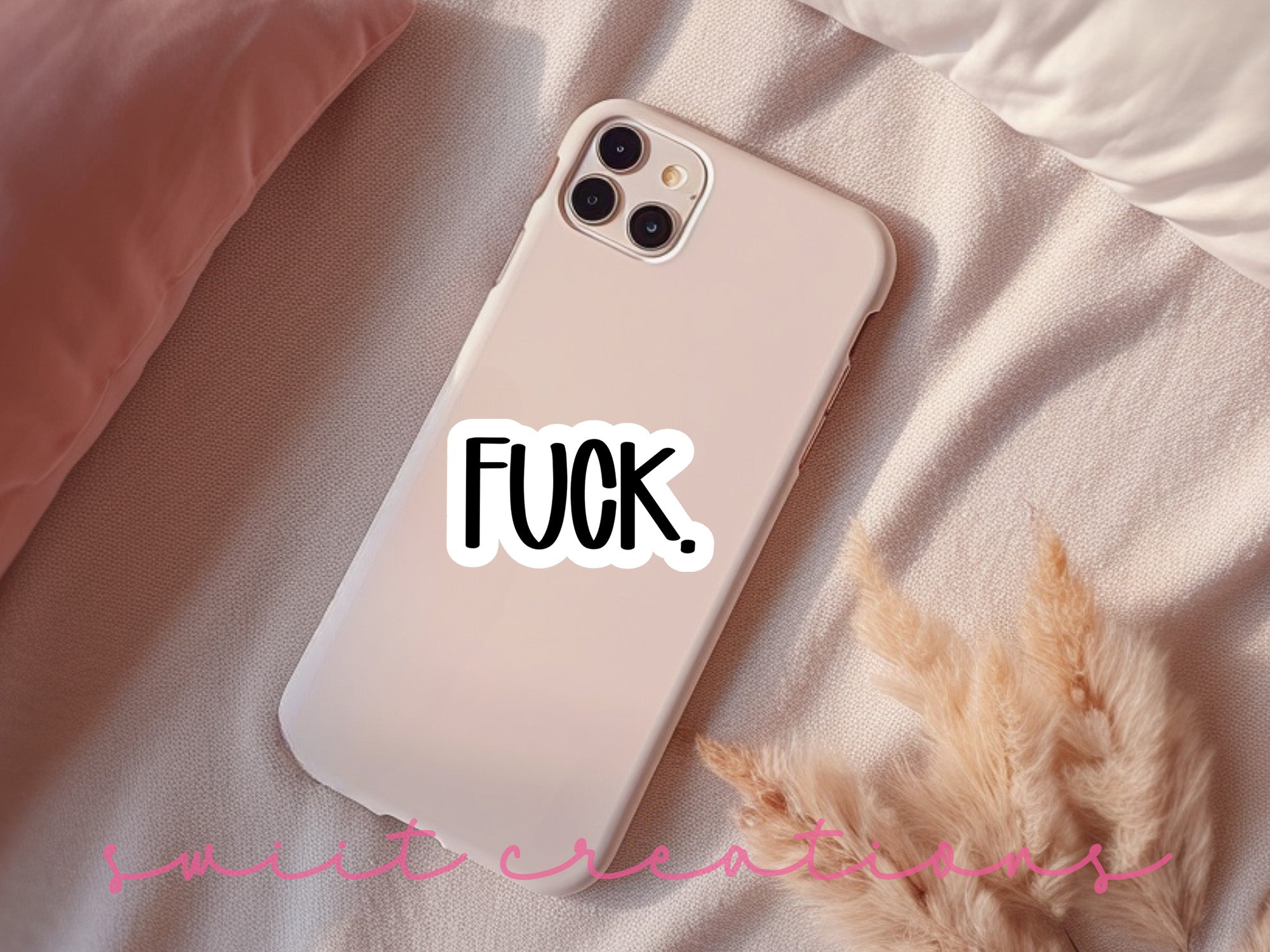 a phone case with the word fuck on it