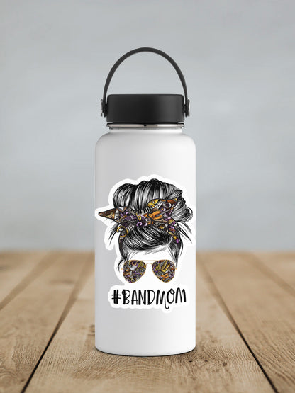 a white water bottle with a picture of a woman's face on it