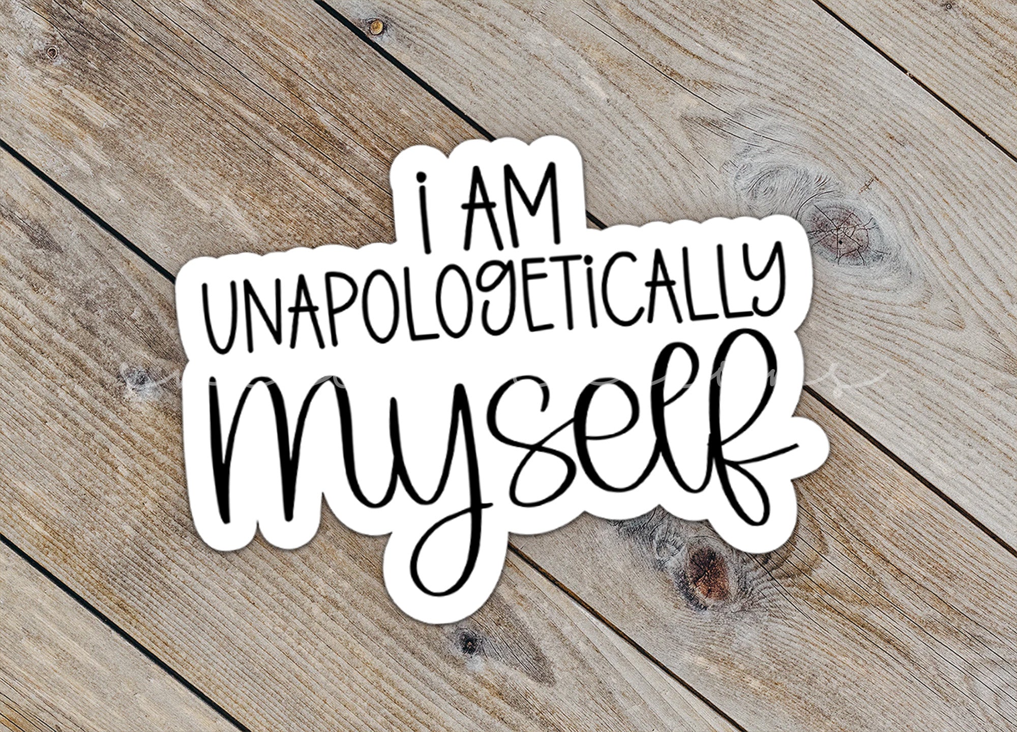a sticker that says i am unapolocatically myser