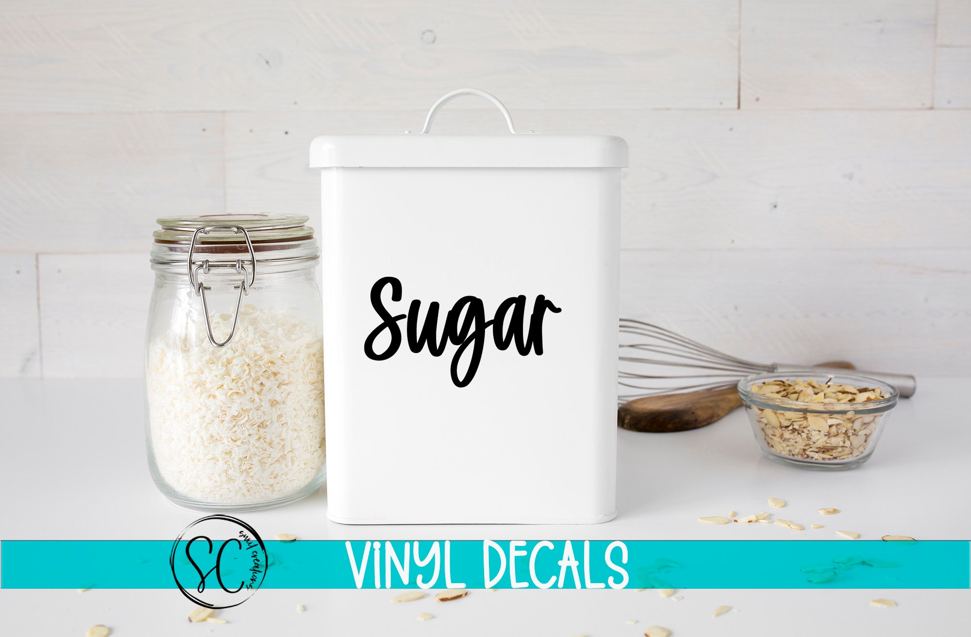 a jar of sugar next to a bowl of oatmeal