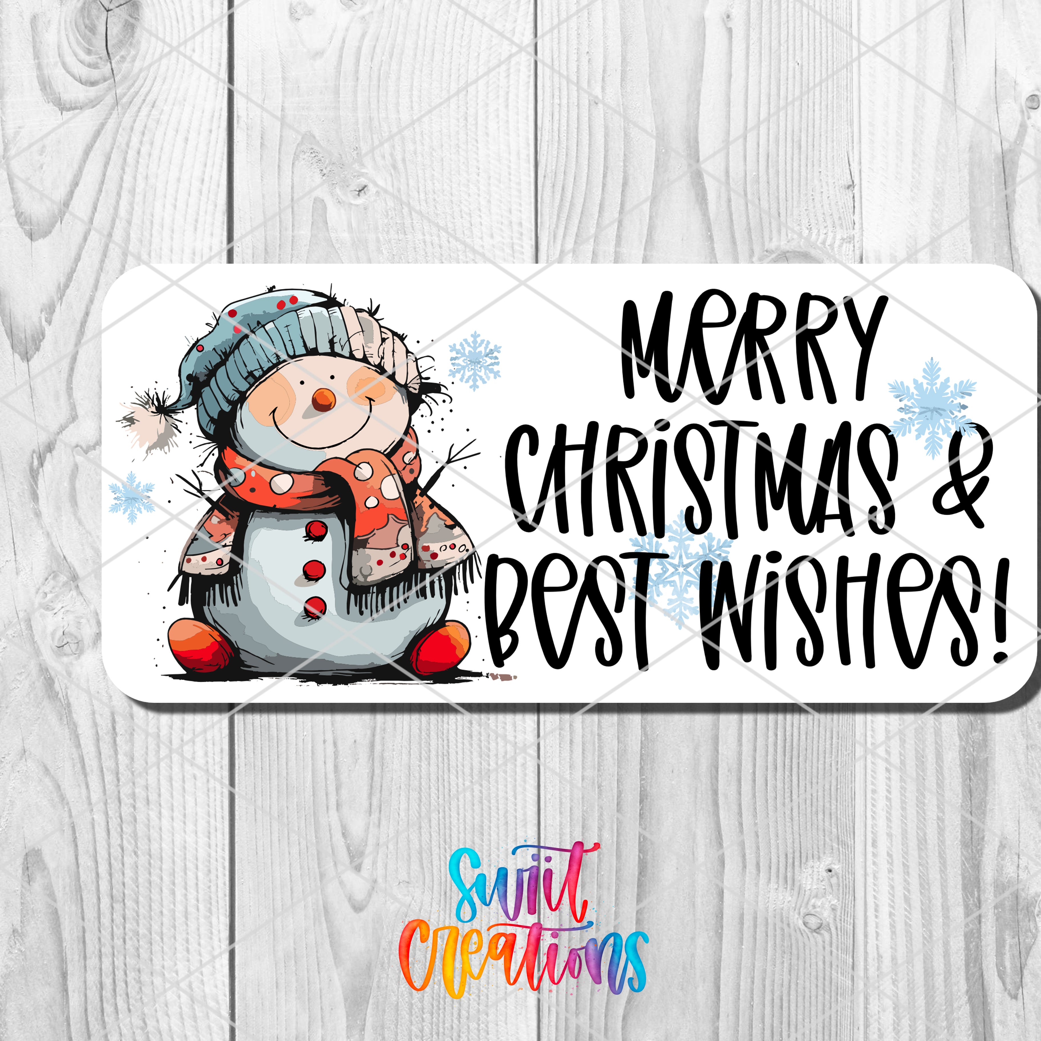 a merry christmas and best wishes sticker