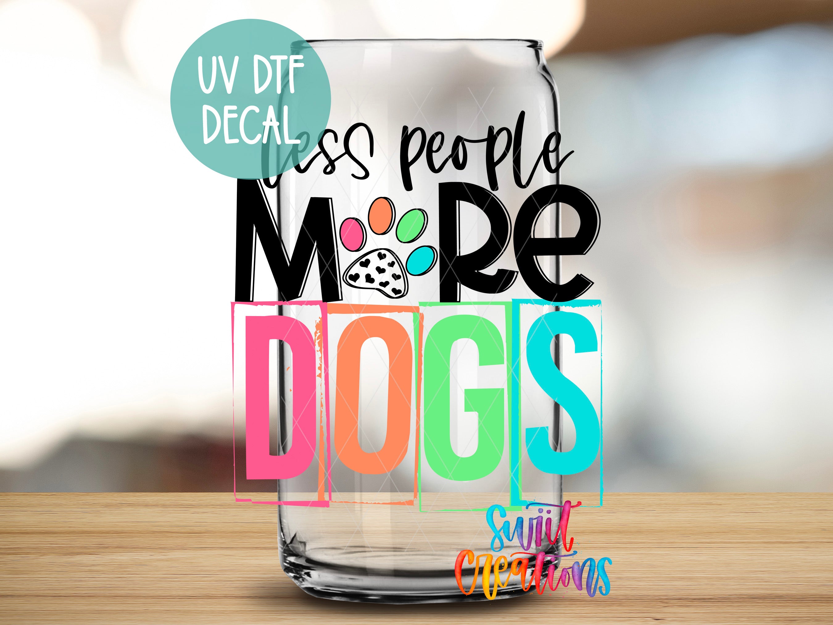 a glass that has some type of lettering on it