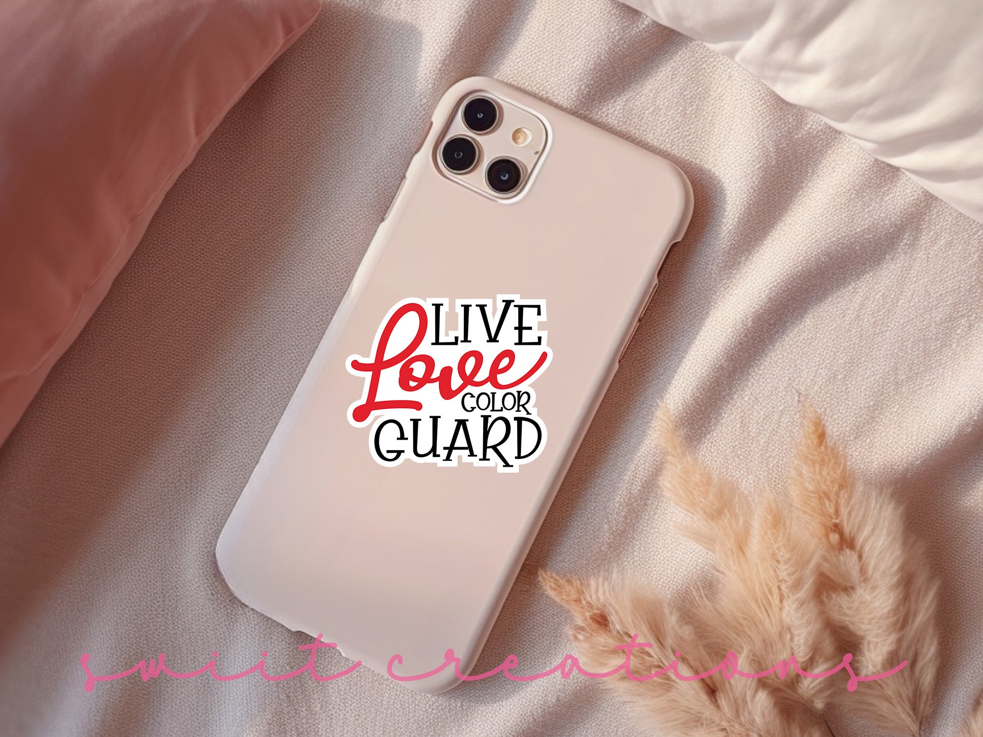 a phone case that says live love and guard